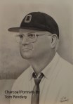 Charcoal Portrait of Woody Hayes